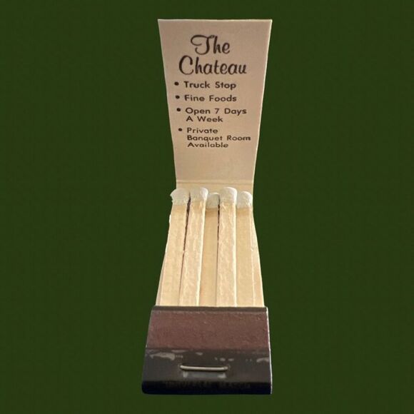 5 Vintage Chateau Restaurant Slender Matchbooks Unstruck - Picture 3 of 3